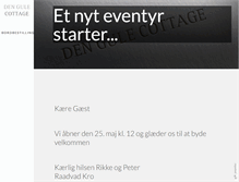 Tablet Screenshot of dengulecottage.dk